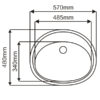 Bathroom bowl dimensions