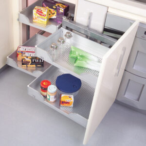 Corner cupboard space saver pull out organiser