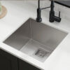 Square under mount prep sink