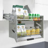 Kitchen pull down organiser