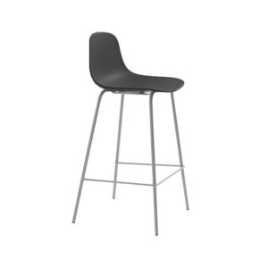 Kitchen bar chair with black seat