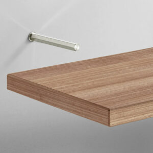 Invisible shelf bracket for floating wood shelves