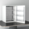 Chrome Tandem Pull out for top kitchen cupboards