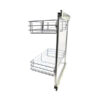 Top cupboard chrome basket organiser