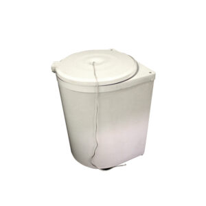 White plastic string bin for Kitchen