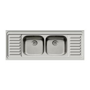 Pyramis Double Bowl Double Drainer Stainless Steel Kitchen Sink
