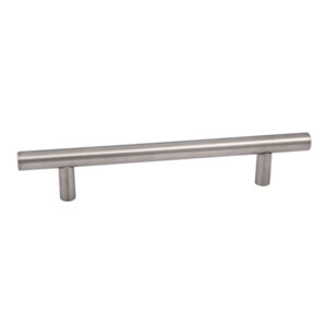 Stainless steel hollow bar handle 10mm diameter, for kitchen and bedroom cupboards