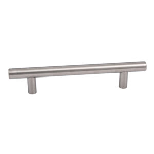 Stainless steel hollow bar handle 12mm diameter, for kitchen and bedroom cupboards