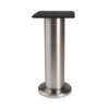 100mm round 38mm metal leg with brushed finish