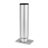 100mm aluminium furniture leg with top-mounted adjustment