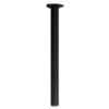Bar Leg 1100mm x 80mm in matt black finish with top mounting plate and adjustable base