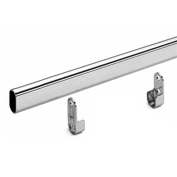 Chrome Box Rails RAIL, CHROME 15X30MM DIY KIT, 860MM - A&D Distributors