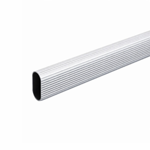 Aluminium oval wardrobe rail tubing 15mm x 30mm in 1.8m length for bedroom cupboards