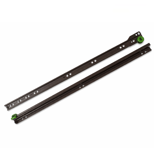 Brown Euro drawer slide roller runner 25kg
