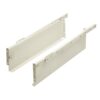 Metabox metal drawer slide 118mm white self closing