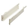 Metabox metal drawer slide 86mm white self closing