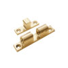 adjustable brass plated double ball catch for cupboard doors