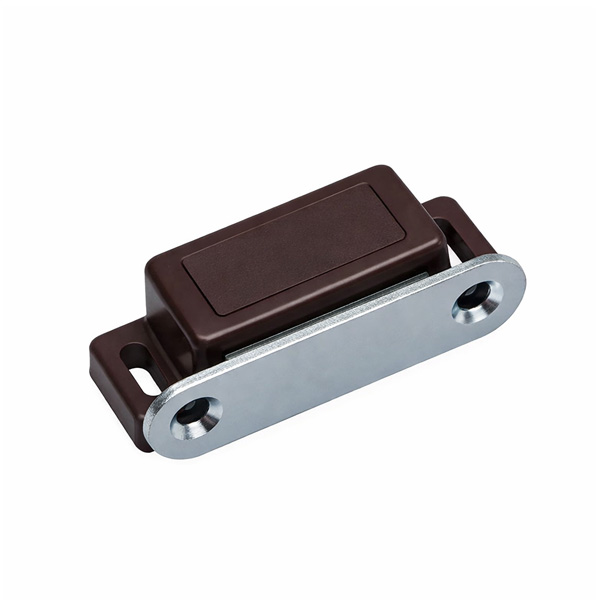 brown magnetic catch for cupboard and cabinet doors