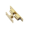 brass plated adjustable double ball catch with strike plate