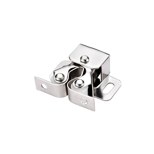 double roller cabinet catch mechanism with strike plate