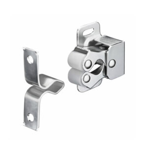double roller catch cabinet door catch with strike plate
