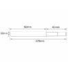 drill in push catch dimensions 125mm