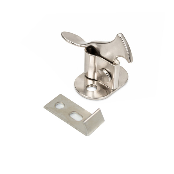 Nickel plated rooster catch elbow catch cabinet door latch