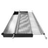 Stainless steel cup and bowl rack with drainage tray