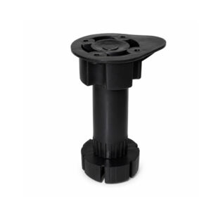 Black plastic kitchen base adjuster leg adjustable from 100mm to 130mm