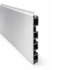Side profile of 100mm brushed aluminium kitchen kickplate