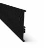Kitchen plinth kickplate professionally sprayed in black as a custom colour example