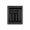 Black Onyx 500mm cutlery tray insert for kitchen drawer organisation