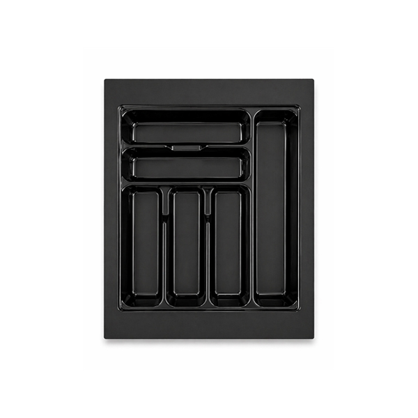 Black Onyx 500mm cutlery tray insert for kitchen drawer organisation