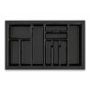 Black Onyx 900mm cutlery tray drawer organiser for wide kitchen drawers