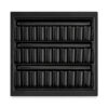 Onyx black spice tray insert with rows for spice bottles in kitchen drawer