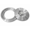 Stainless steel counter bin lid with mounting ring for 265mm installation