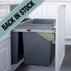 Enviro Bottom Bin 400mm 40L with back in stock banner in kitchen cabinet