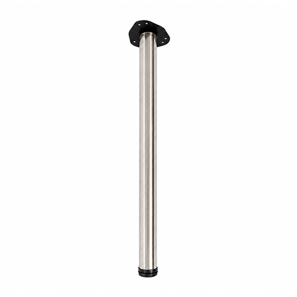 880mm x 60mm kitchen counter leg in brushed nickel finish