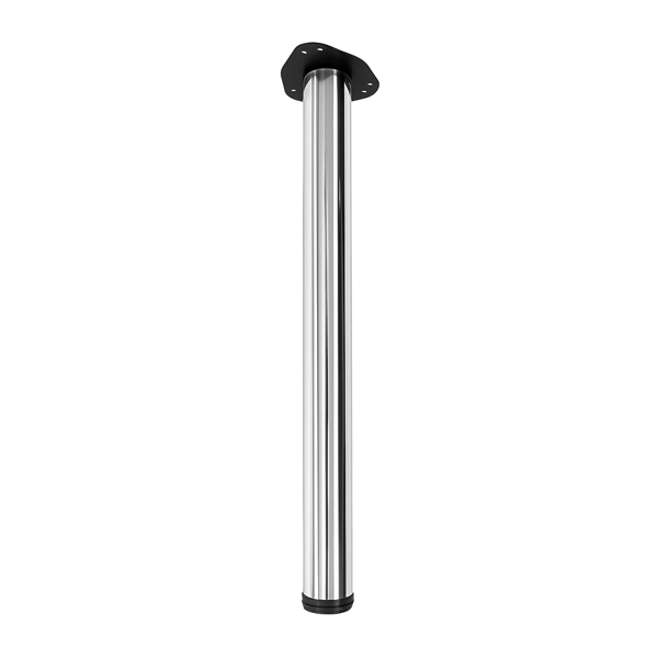 880mm x 80mm kitchen counter leg in chrome finish