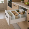 Elite 7 soft-close drawer organiser with pantry items in a modern kitchen