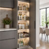 Grace Basket Aluminium pull out drawers in tall modern kitchen pantry cupboard