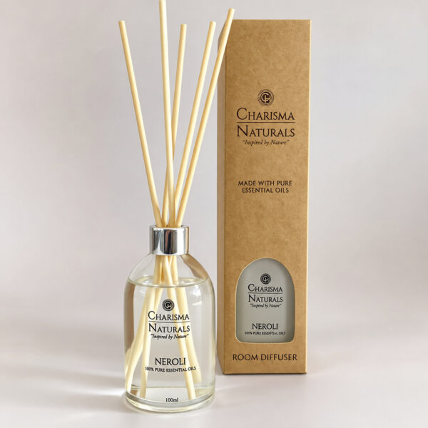 Charisma Naturals Neroli room diffuser 100ml with reeds and gift box